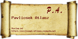 Pavlicsek Atlasz névjegykártya